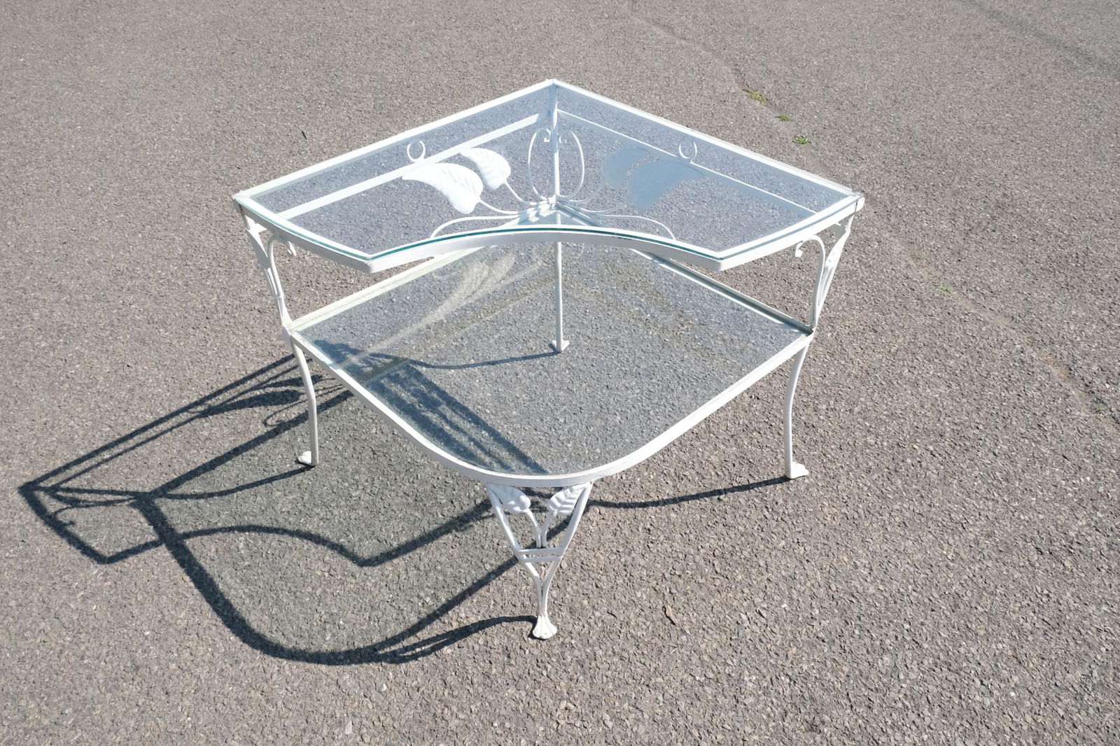 Wrought Metal Two Tier Patio Table (1 of 7)