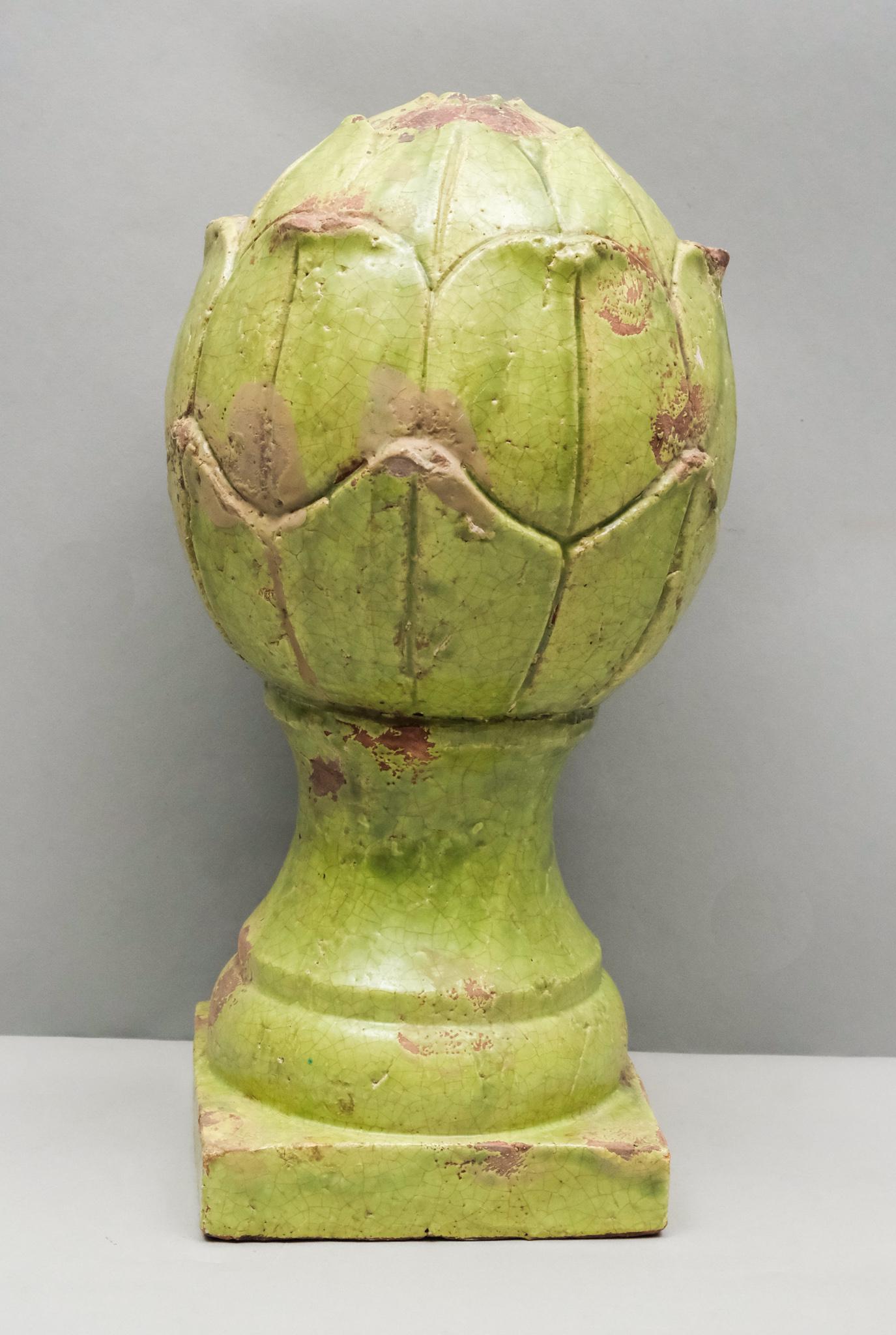 Glazed Terracotta Artichoke Element (1 of 7)