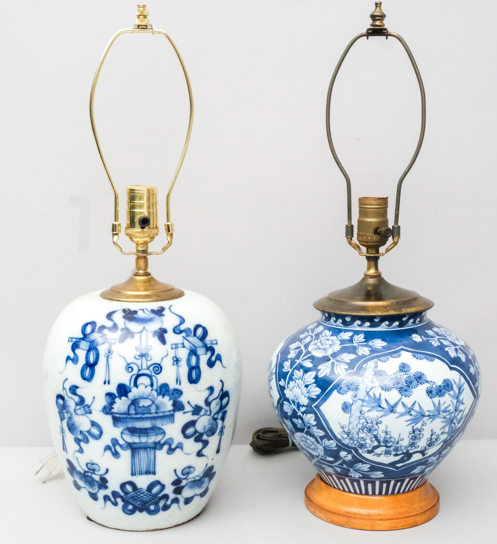 2 Blue & White Chinese Lamps (1 of 7)