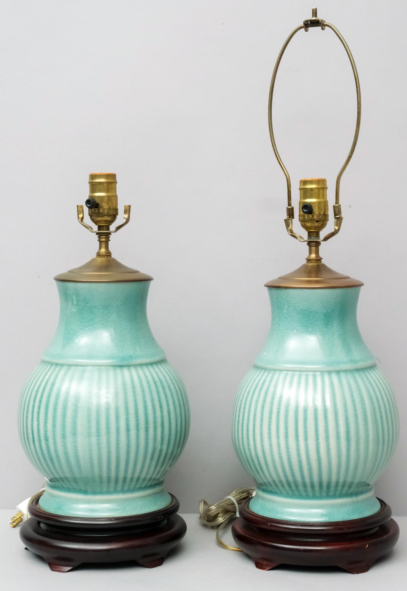 Pair of Chinese Porcelain Table Lamps (1 of 6)