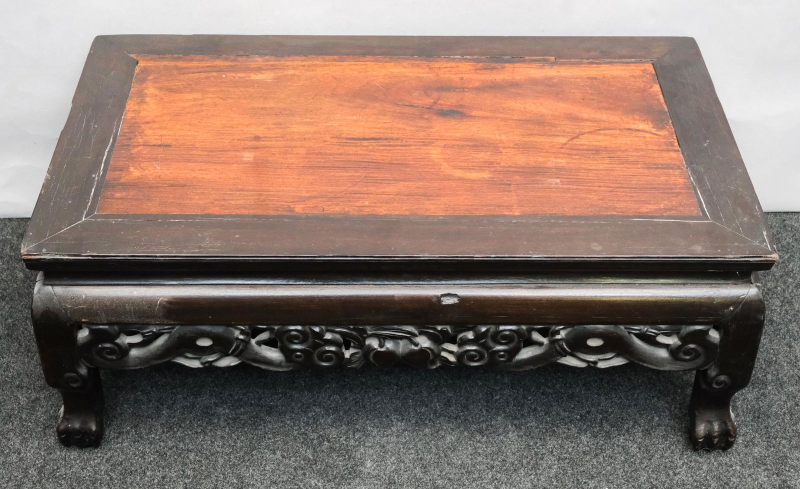 Chinese Carved Hardwood Low Table (1 of 6)