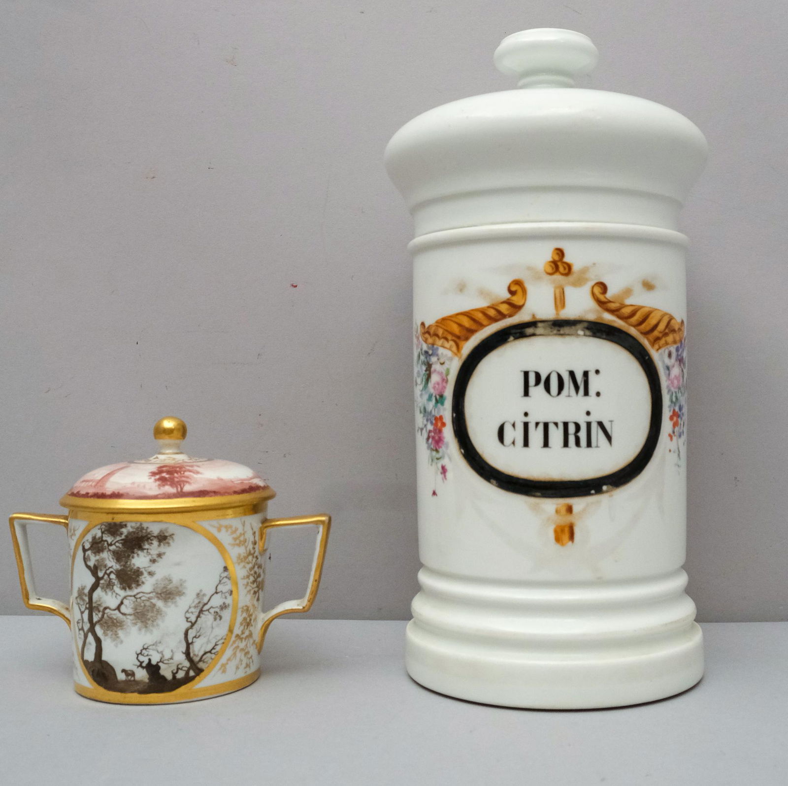 Lot of Two Antique Apothecary Jars (1 of 10)