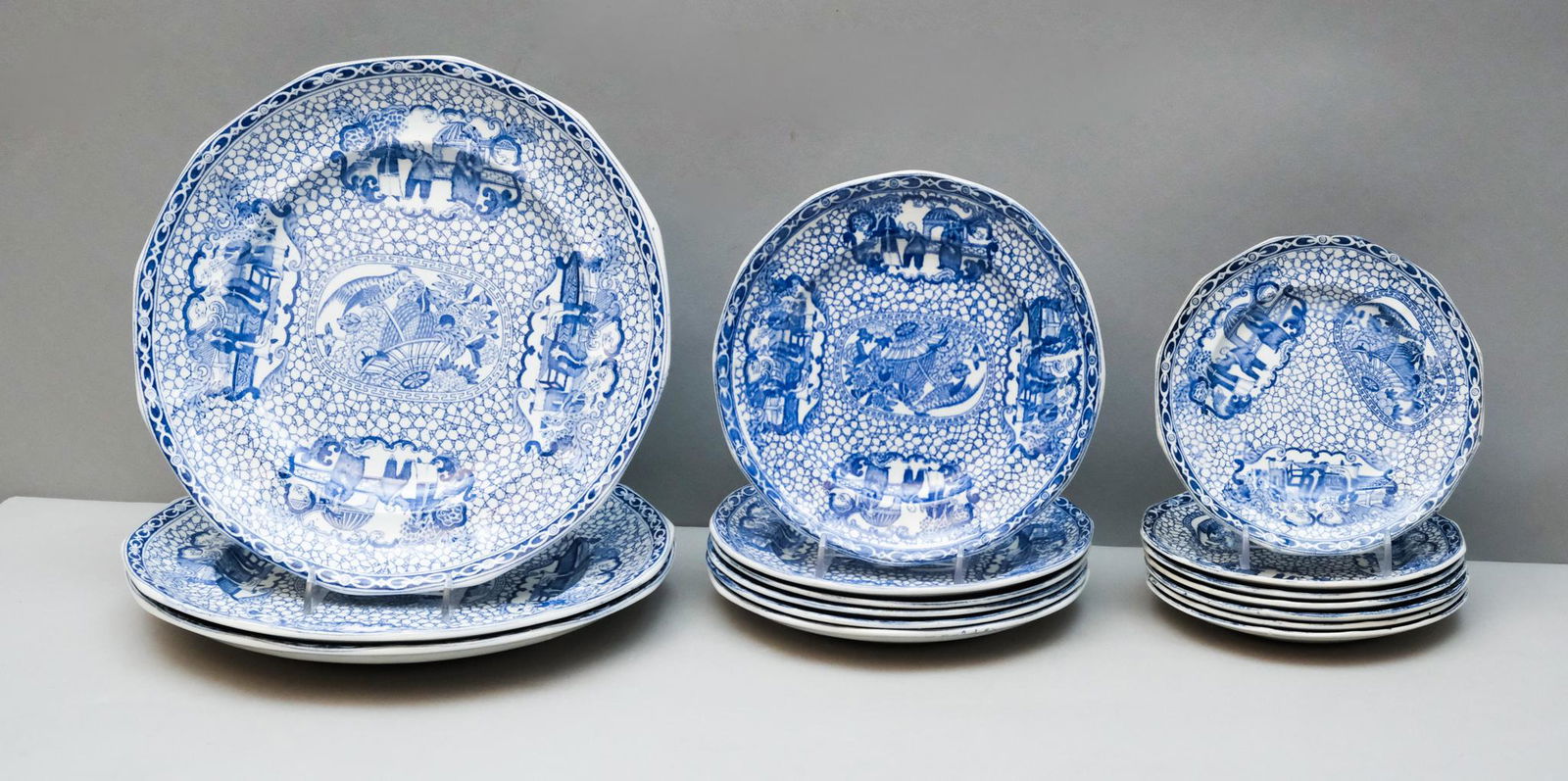 Wm. Adams Chinese Bird Plates Rd No 623294 (1 of 6)