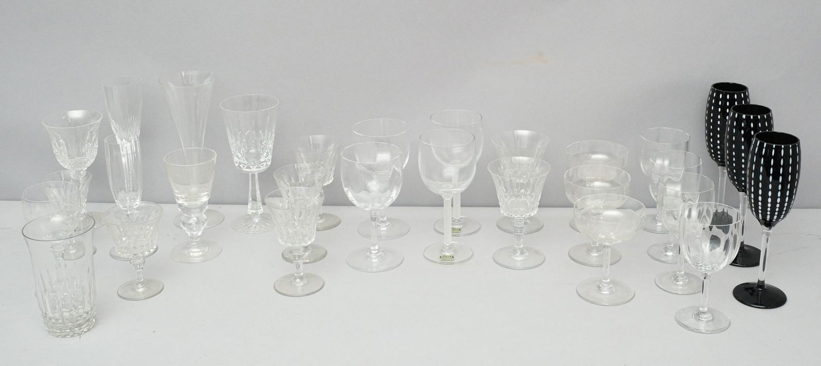Large Lot Signed Baccarat Crystal Stemware (1 of 20)