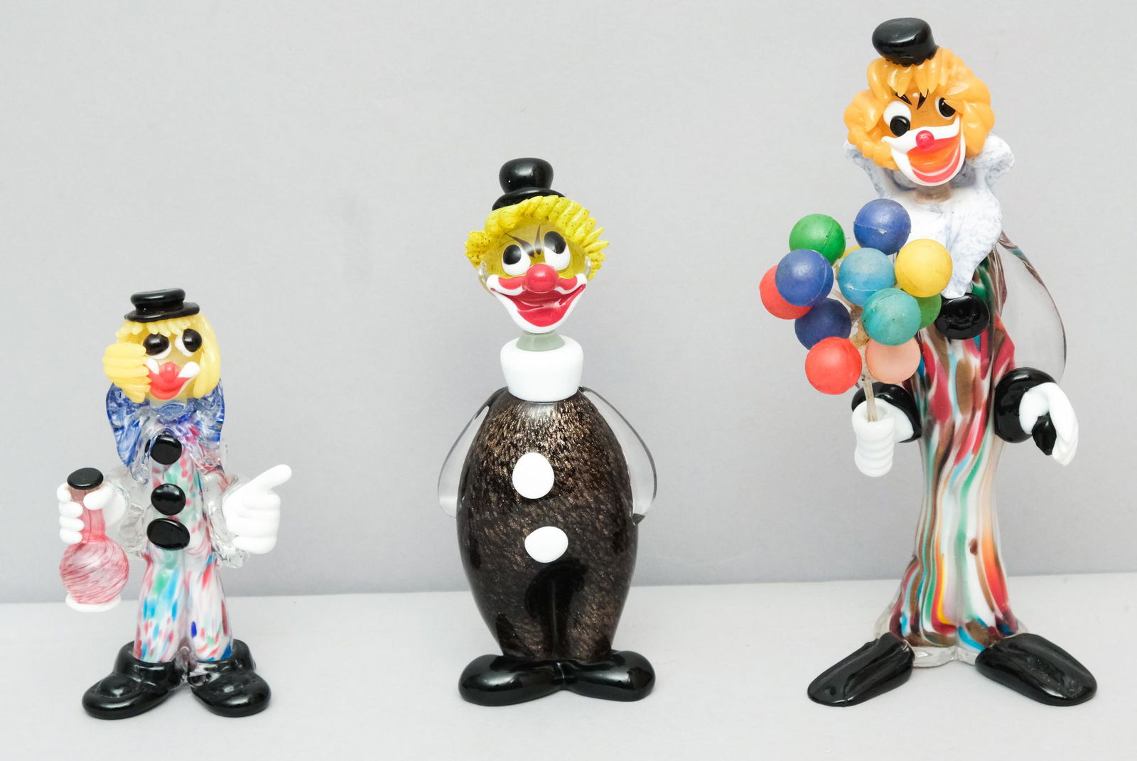 Group of 3 Murano Glass Clowns (1 of 8)