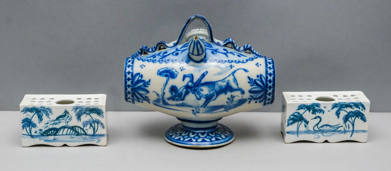 Lot of Porcelain, Spanish Barrel-Shaped Botijo (1 of 15)