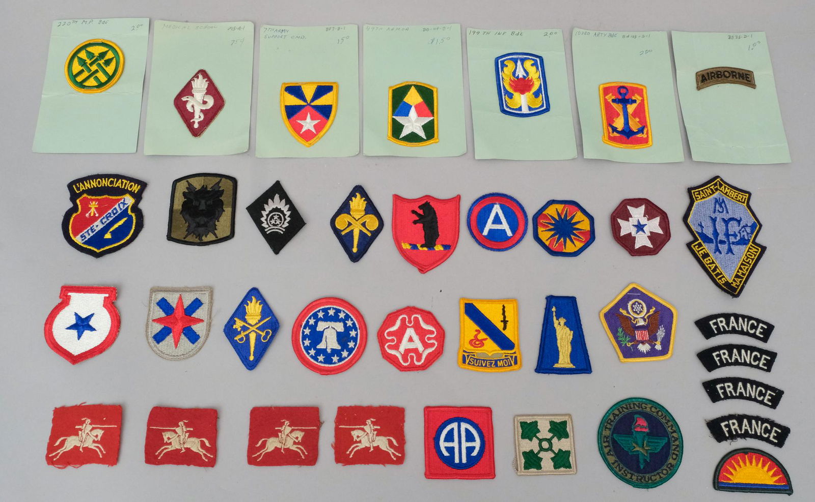 Lot of Uniform Patches, Many Military (1 of 2)