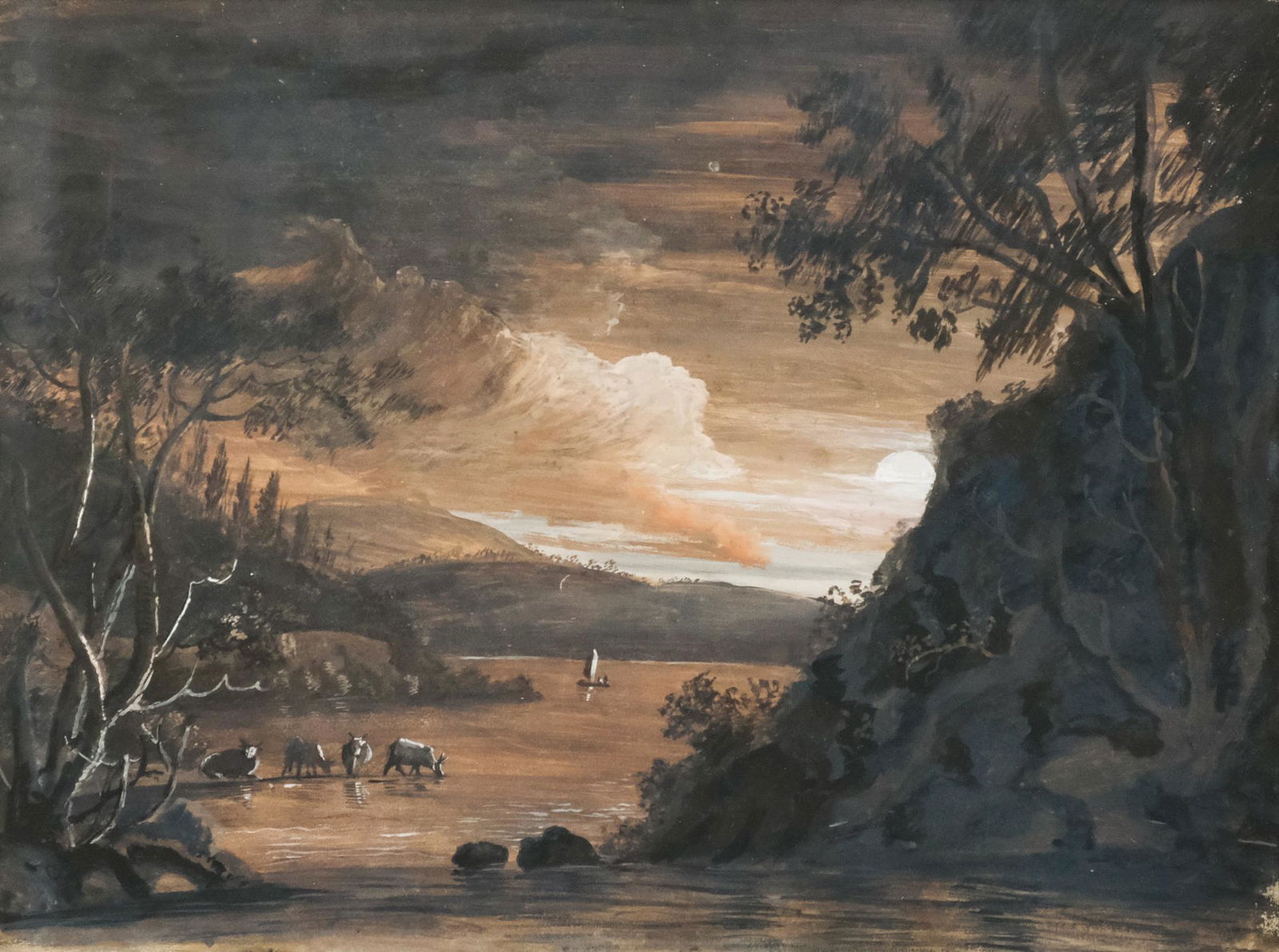 American School, Cows Watering (1 of 4)