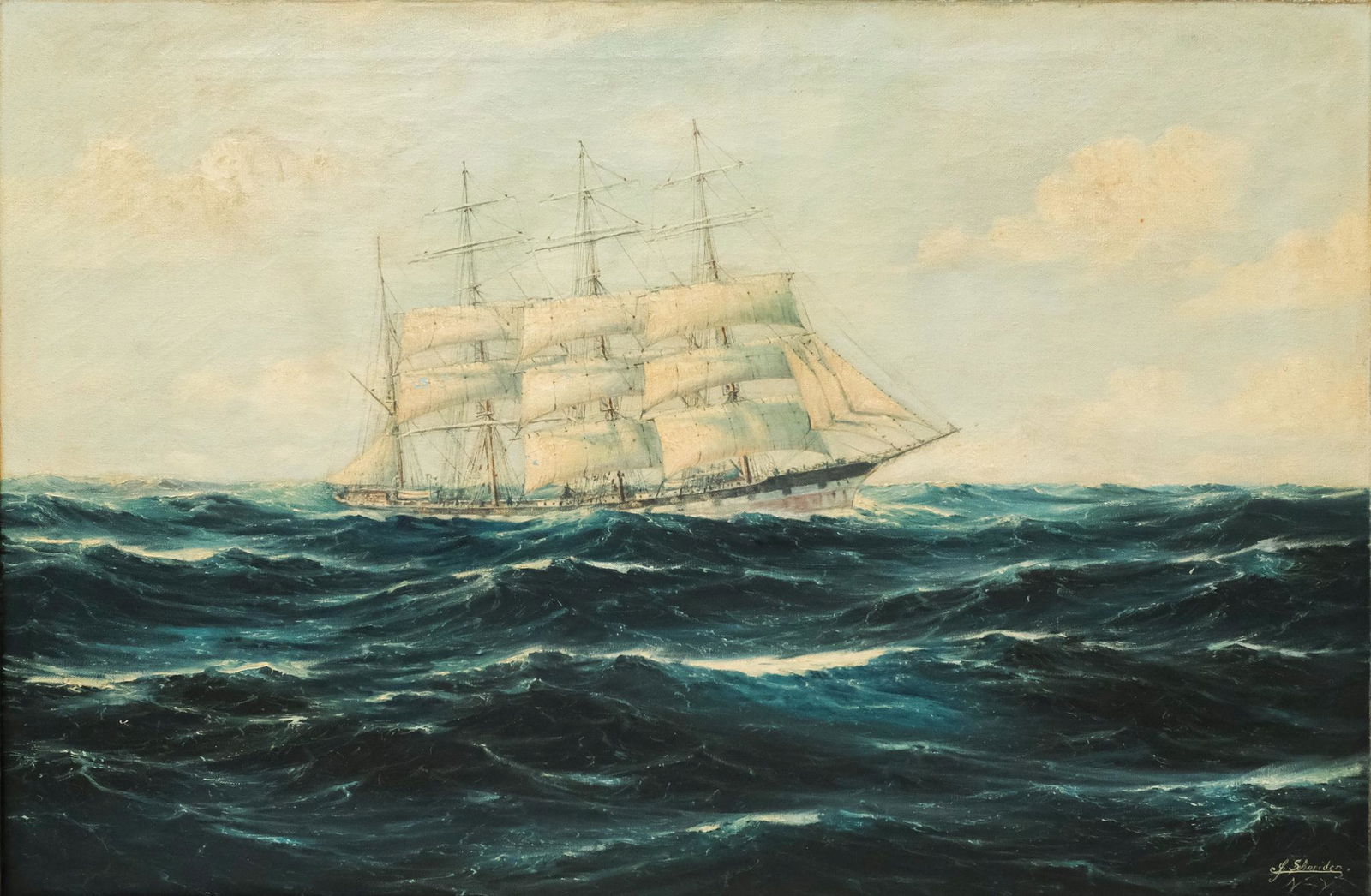 Frank Schneider, A Ship at Sea (1 of 8)