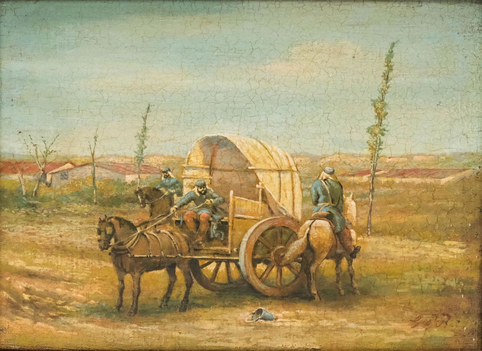 Giovanni Bartolena, "Soldiers on Horses" (1 of 6)