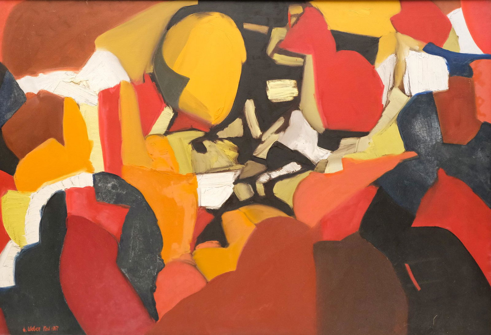 Arnold Weber, Red Abstract (1 of 6)