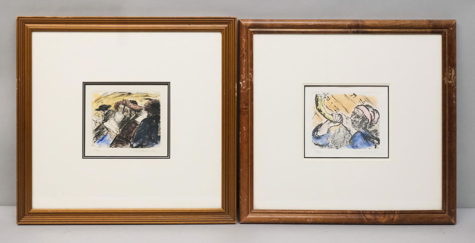 Set of Ira Moskowitz Colored Etchings (1 of 8)