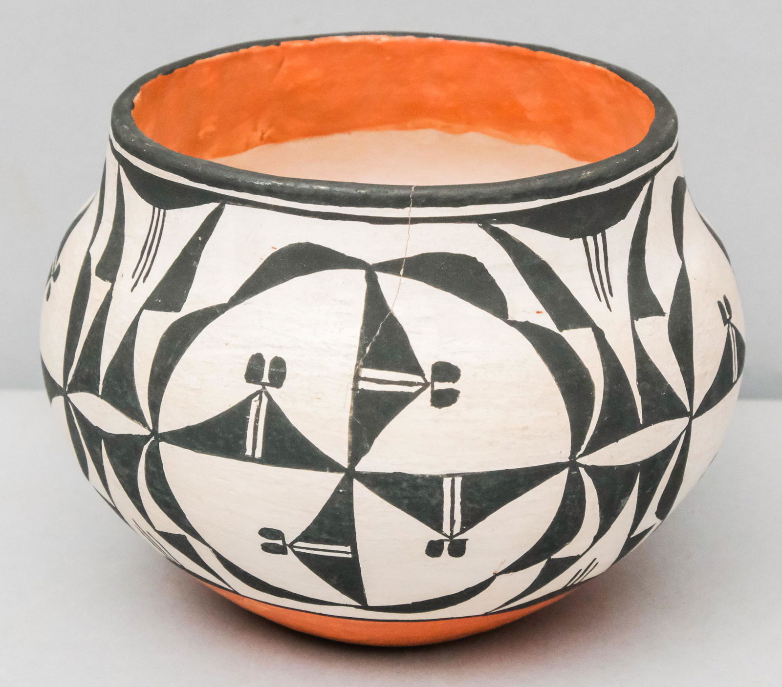 Medium 20th C. Acoma Pueblo Pottery Olla (1 of 8)