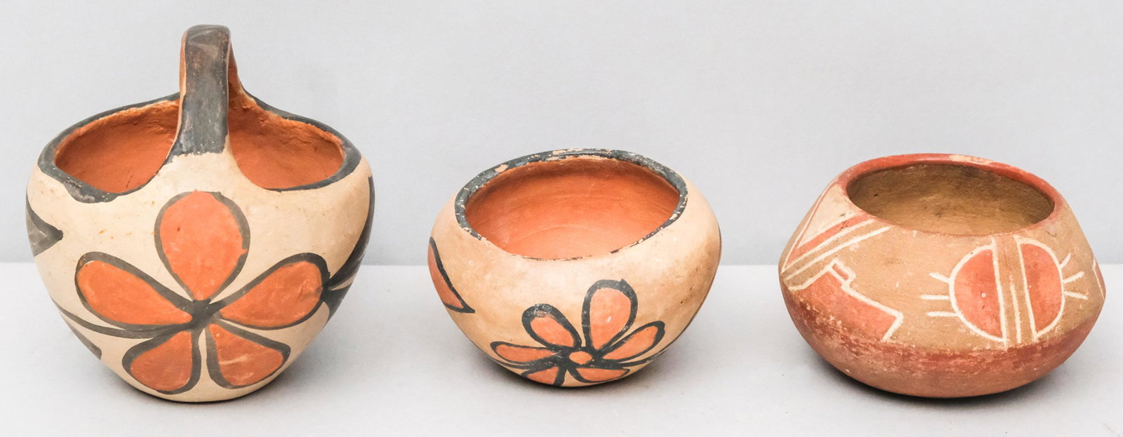 Lot of Acoma & San Juan Pueblo Pottery (1 of 6)