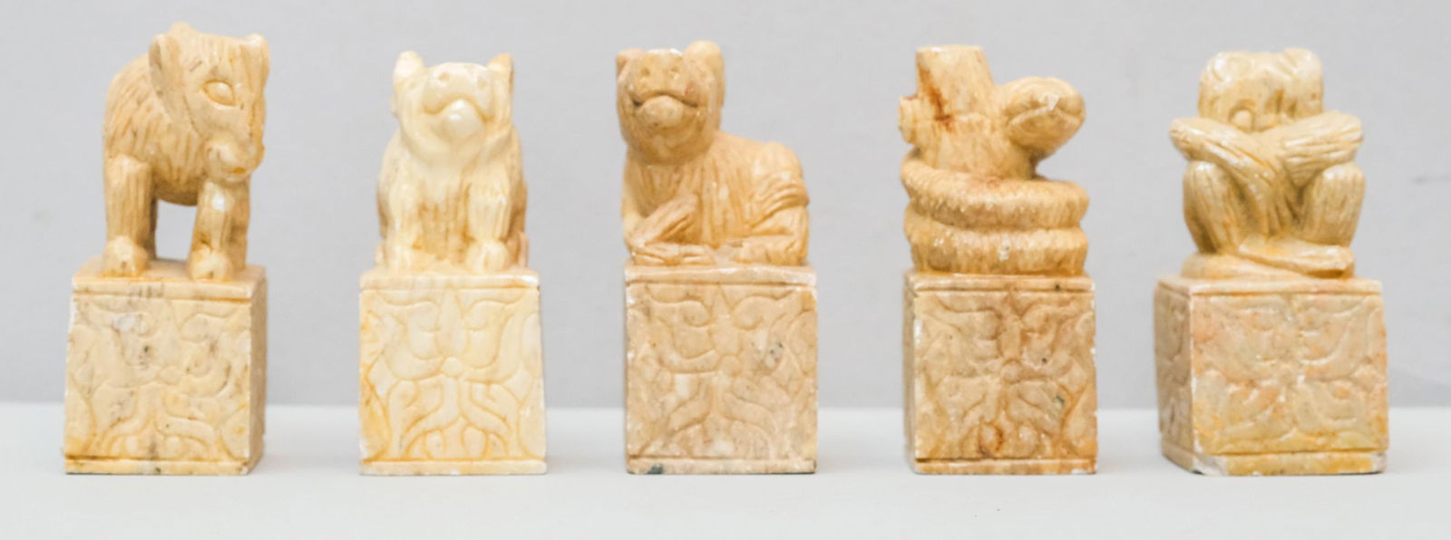 Carved Soapstone Animal Figure Blank Seals (1 of 8)