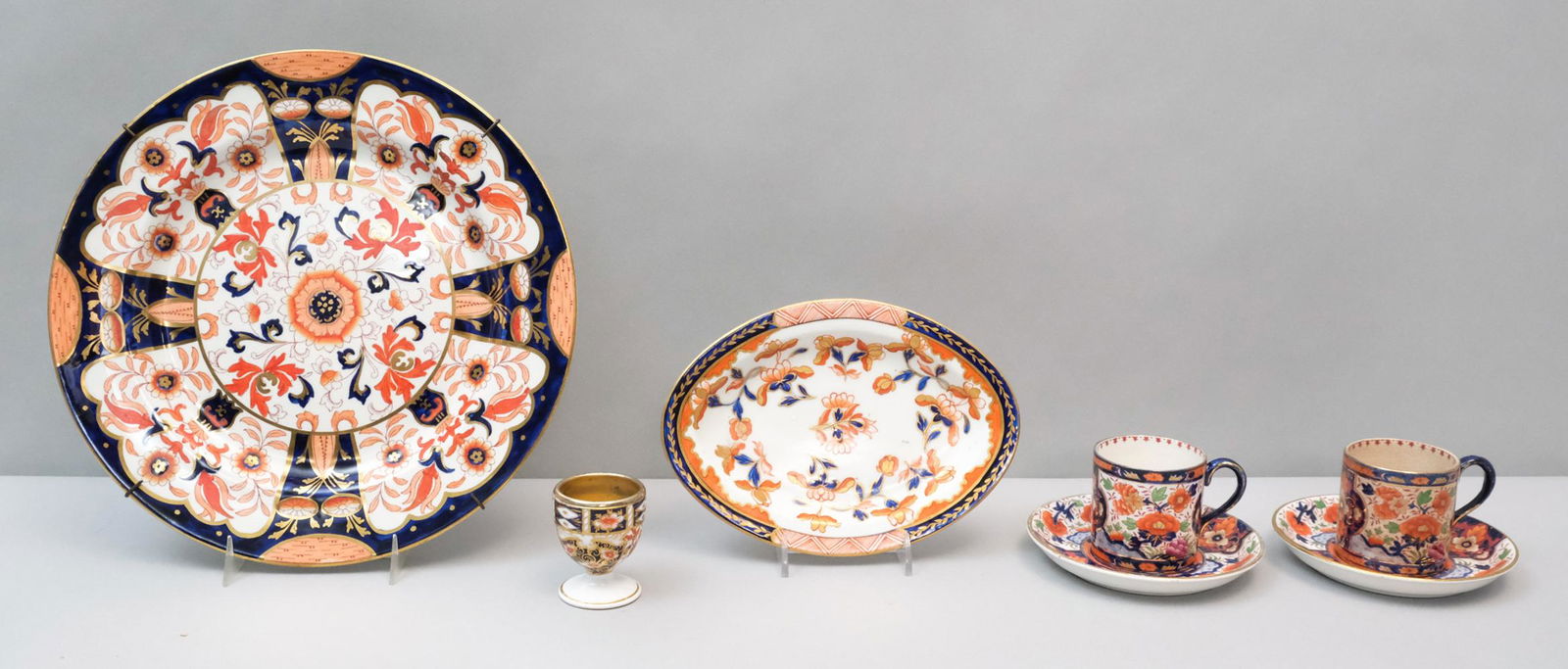 Late 19th C. "Imari" Pattern Porcelain (1 of 18)