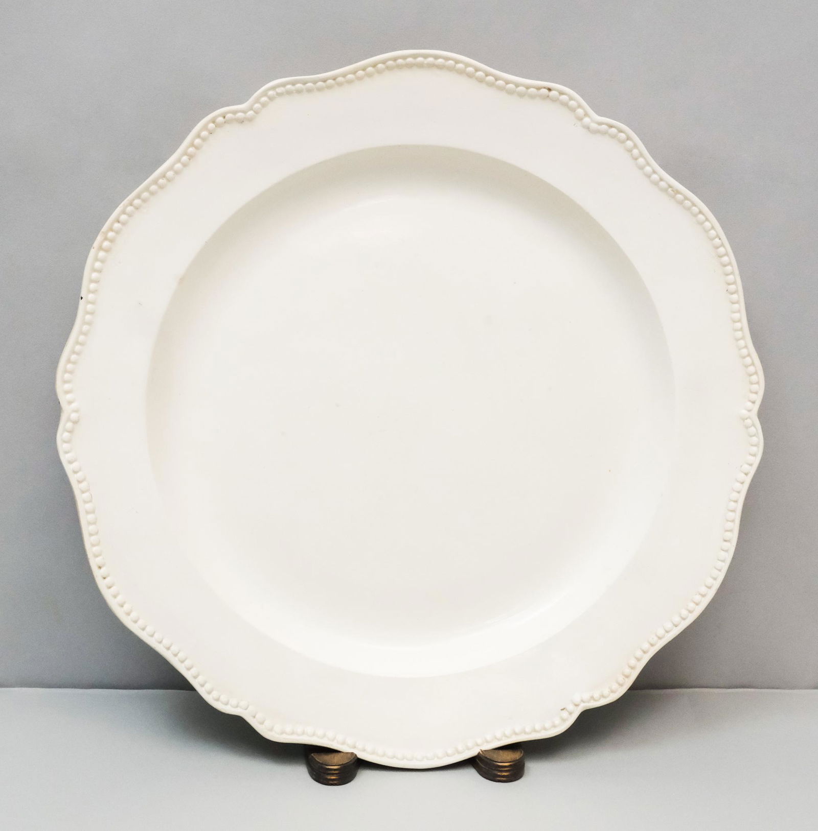 Antique Faience Creamware Charger (1 of 4)