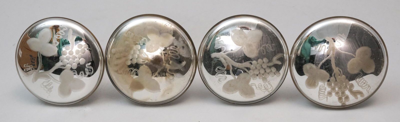 Set of 4 Large Mercury Glass Tiebacks (1 of 9)