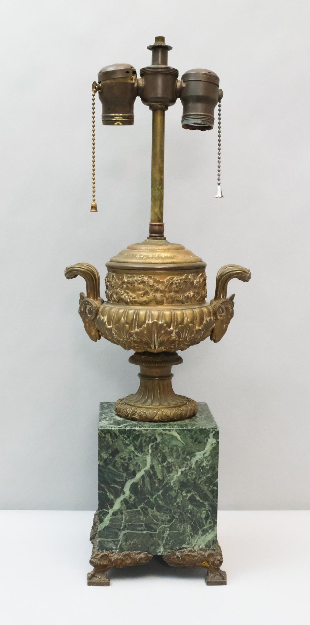 Brass & Marble Table Lamp (1 of 11)