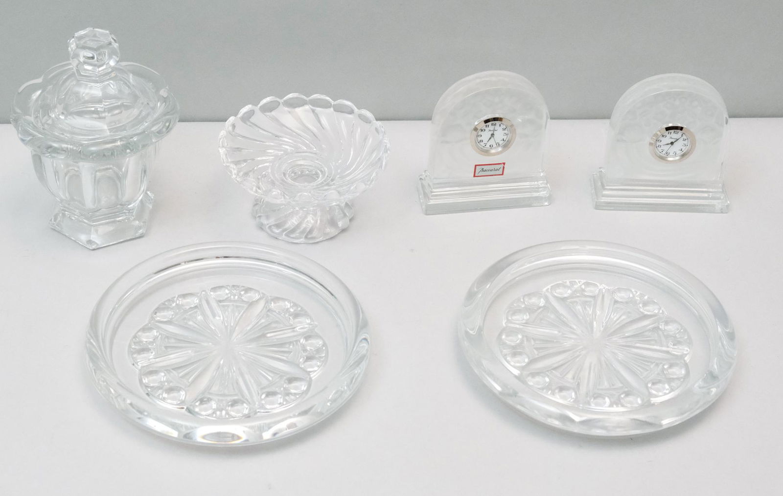 Lot of Mixed Baccarat with Unmarked Candleholder (1 of 13)