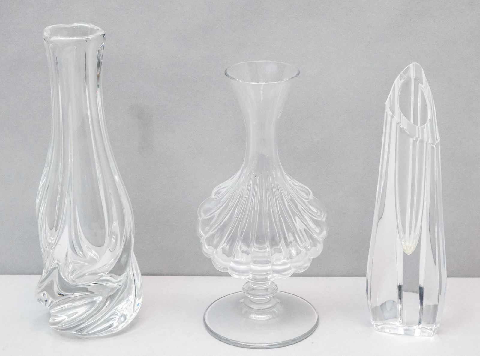 2 Baccarat and 1 St. Louis Crystal Vases (1 of 12)