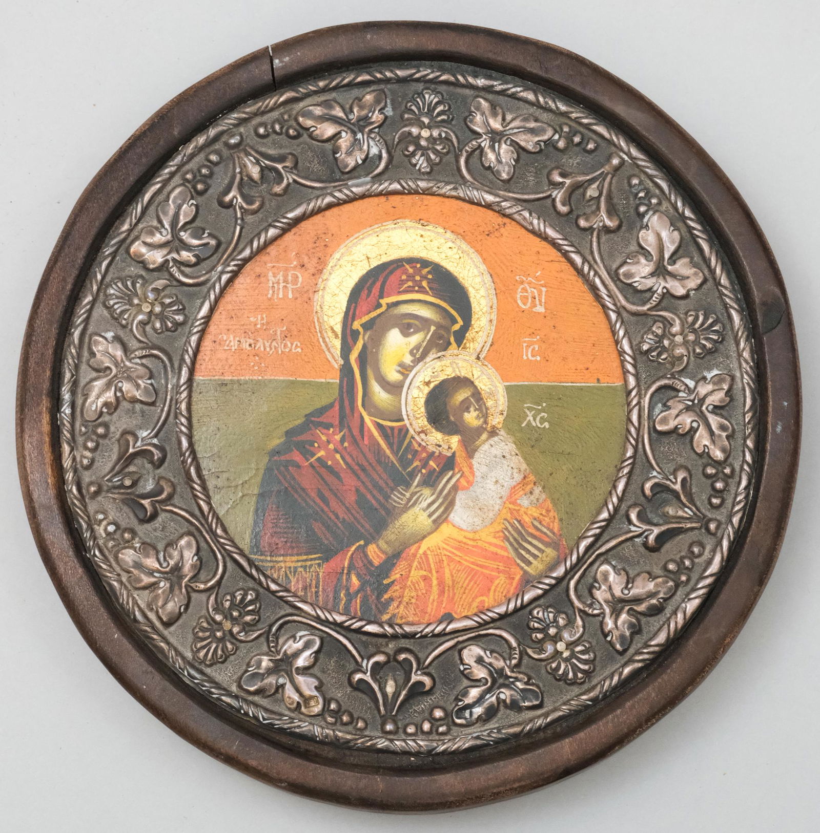 Hand-Painted Greek Icon of the Madonna & Child (1 of 5)