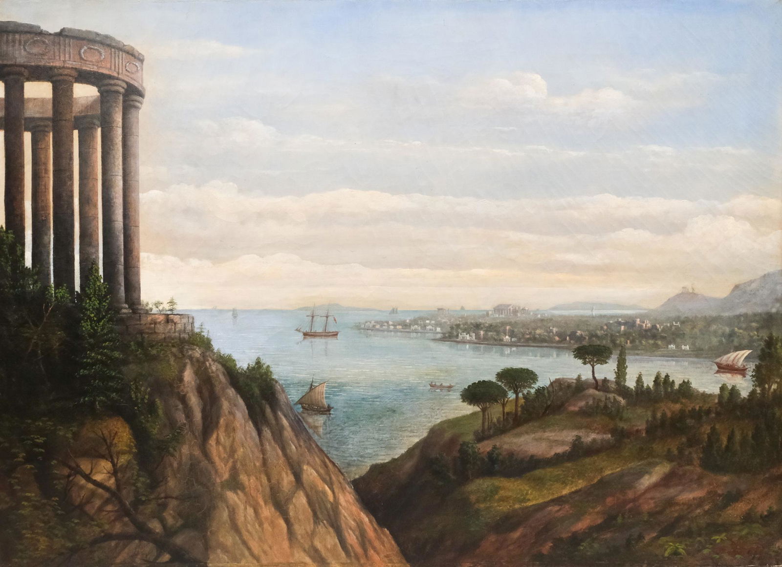 American School, Mediterranean Harbor Scene (1 of 6)