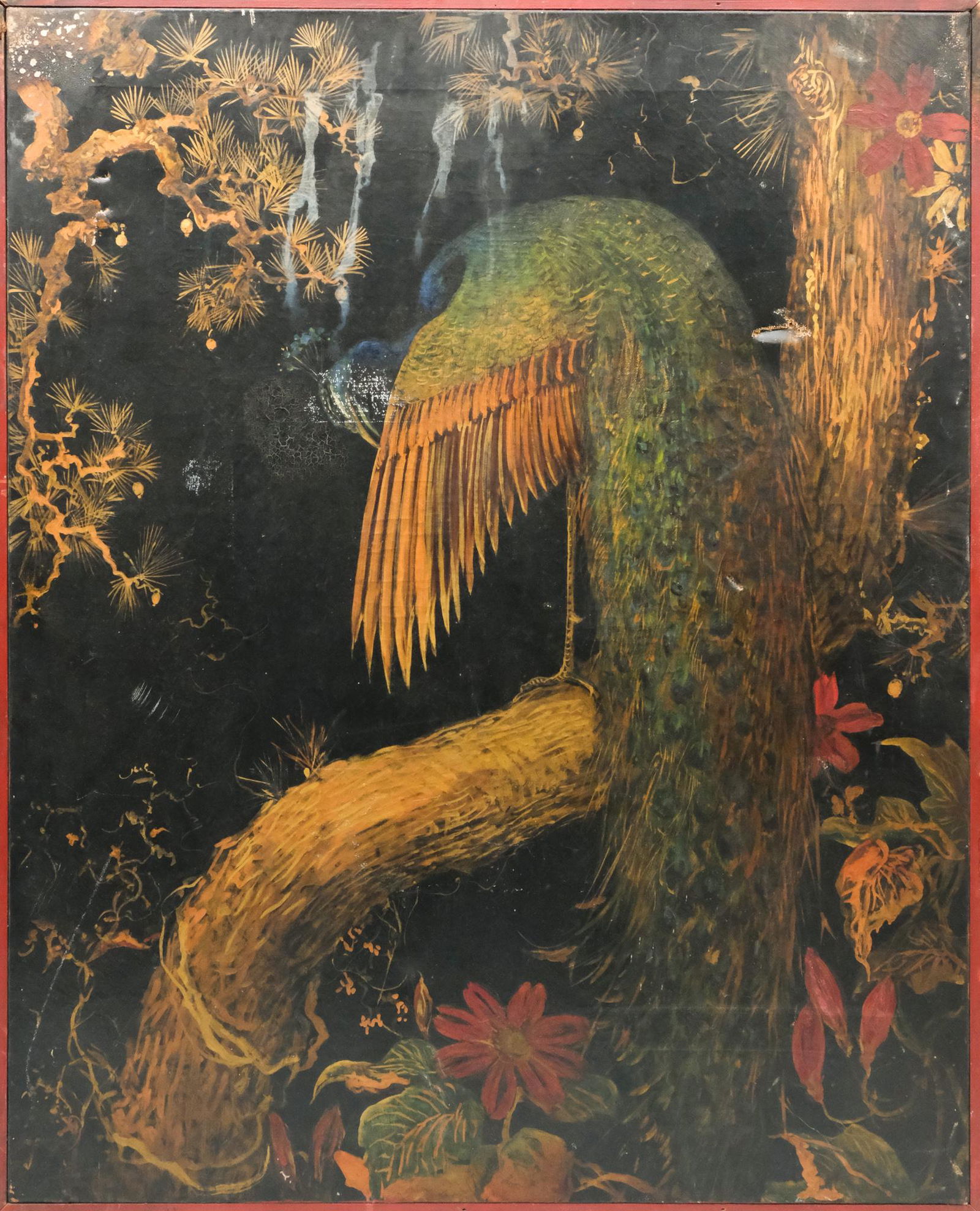 Attr. to Robert W. Chanler, Art Deco Peacock (1 of 7)