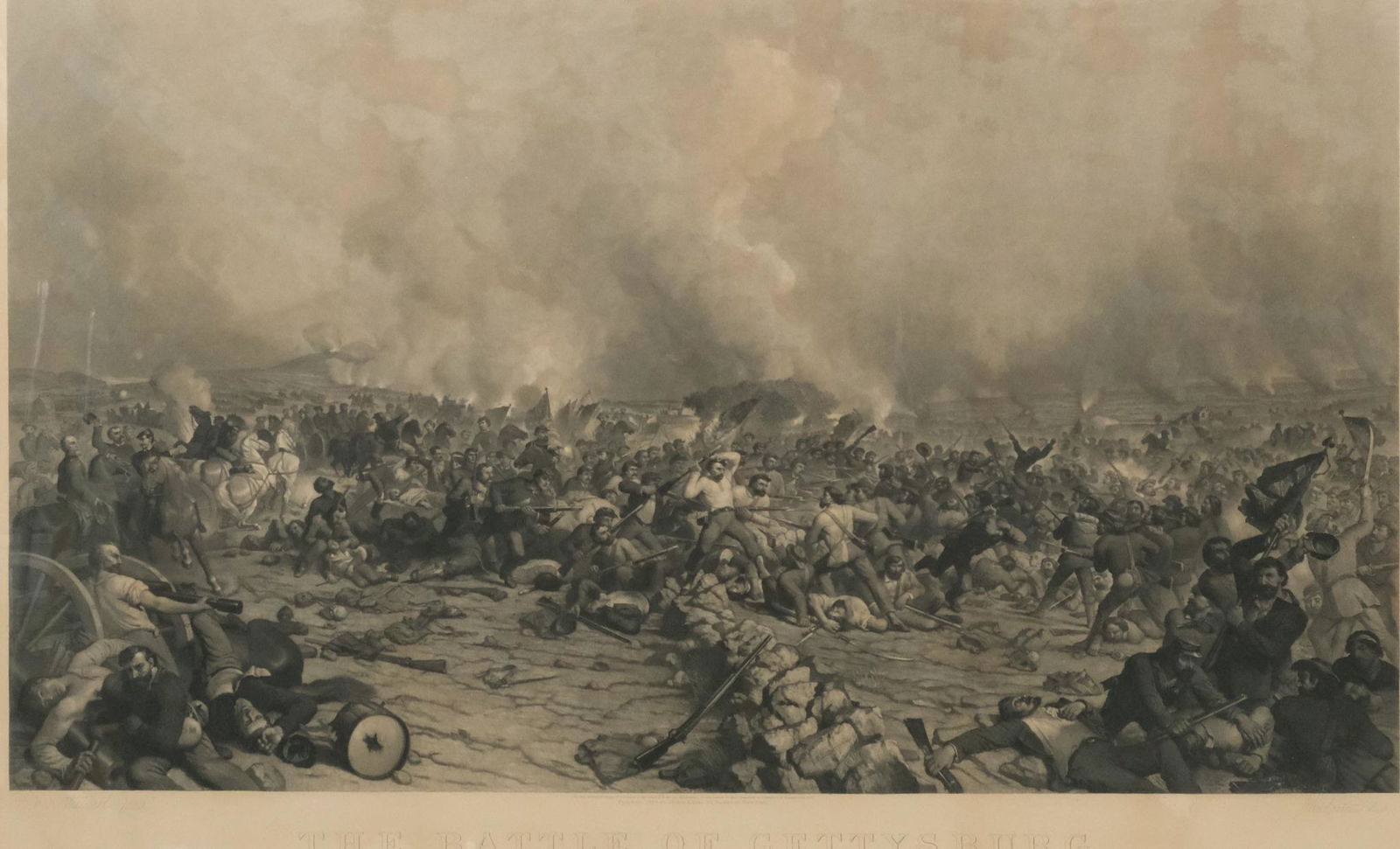 After P. F. Rothermel, "The Battle of Gettysburg" (1 of 6)