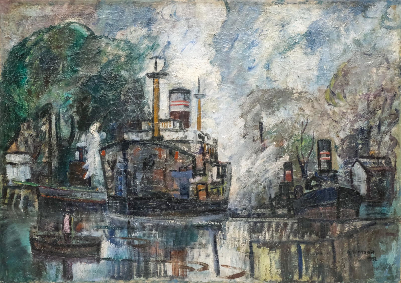 American School, Steamship Scene (1 of 5)