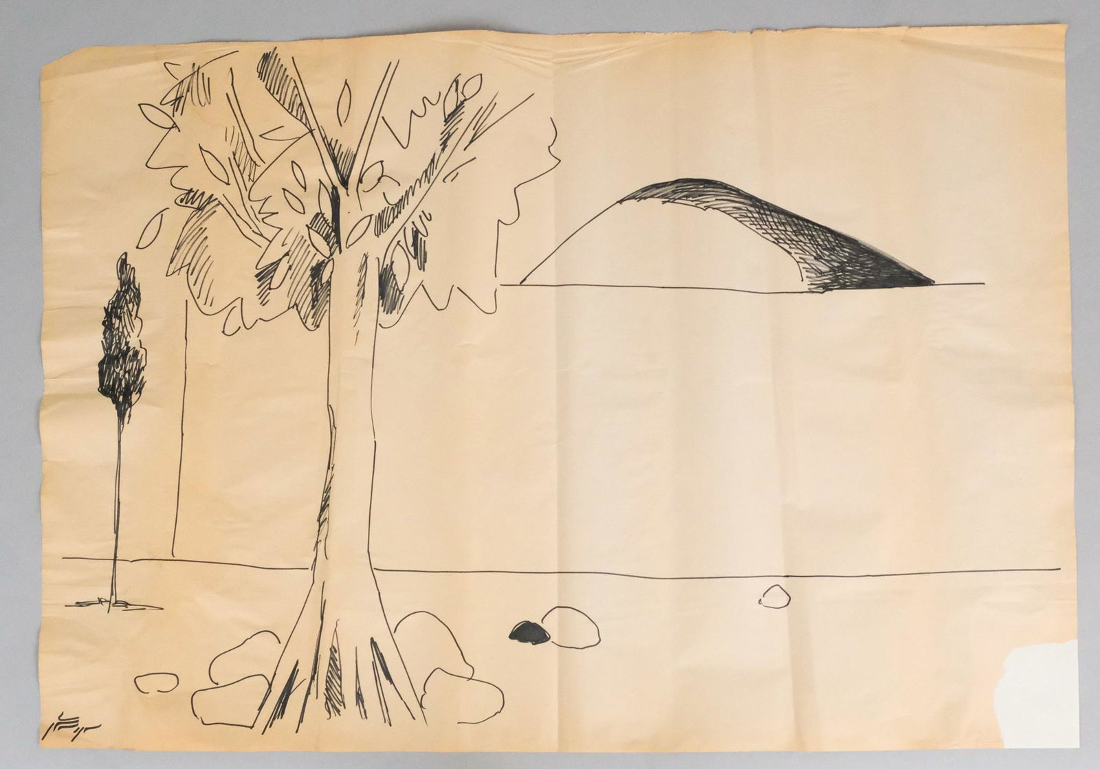 Attr. to Sohrab Sepehri, Marker Sketch (1 of 6)