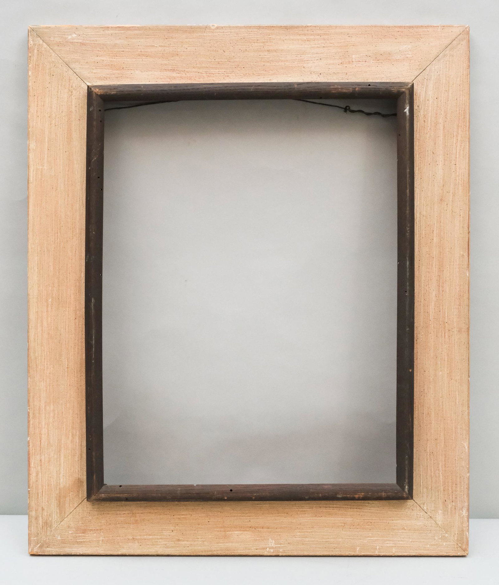 American Modernist Frame: American, circa 1940, modernist frame with reverse profile. Overall 19 1/2" x 23 1/2", Rabbet 13" x 17", Molding 3 1/2".