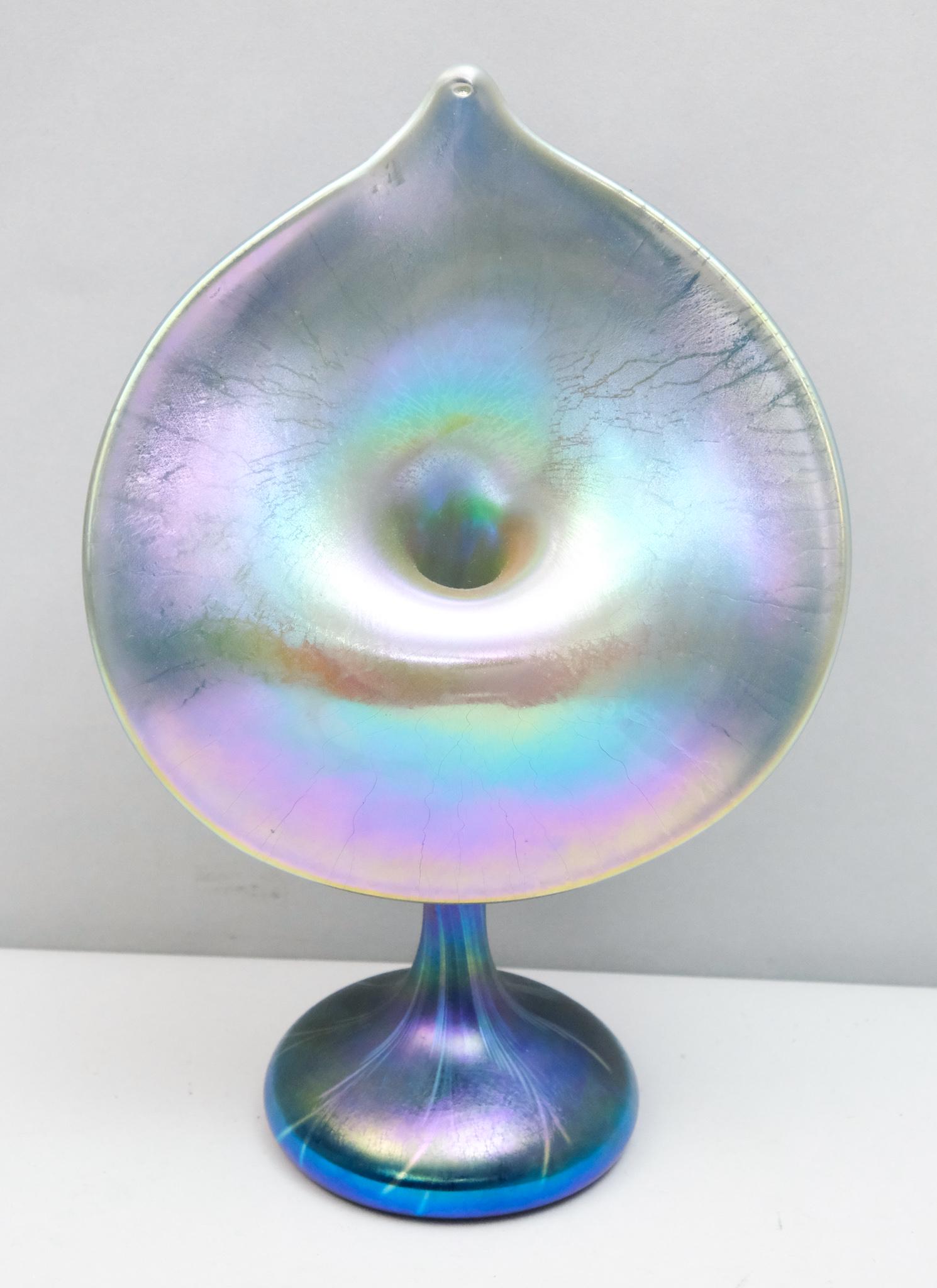 Iridescent "Jack-in-the-Pulpit" Style Vase (1 of 13)