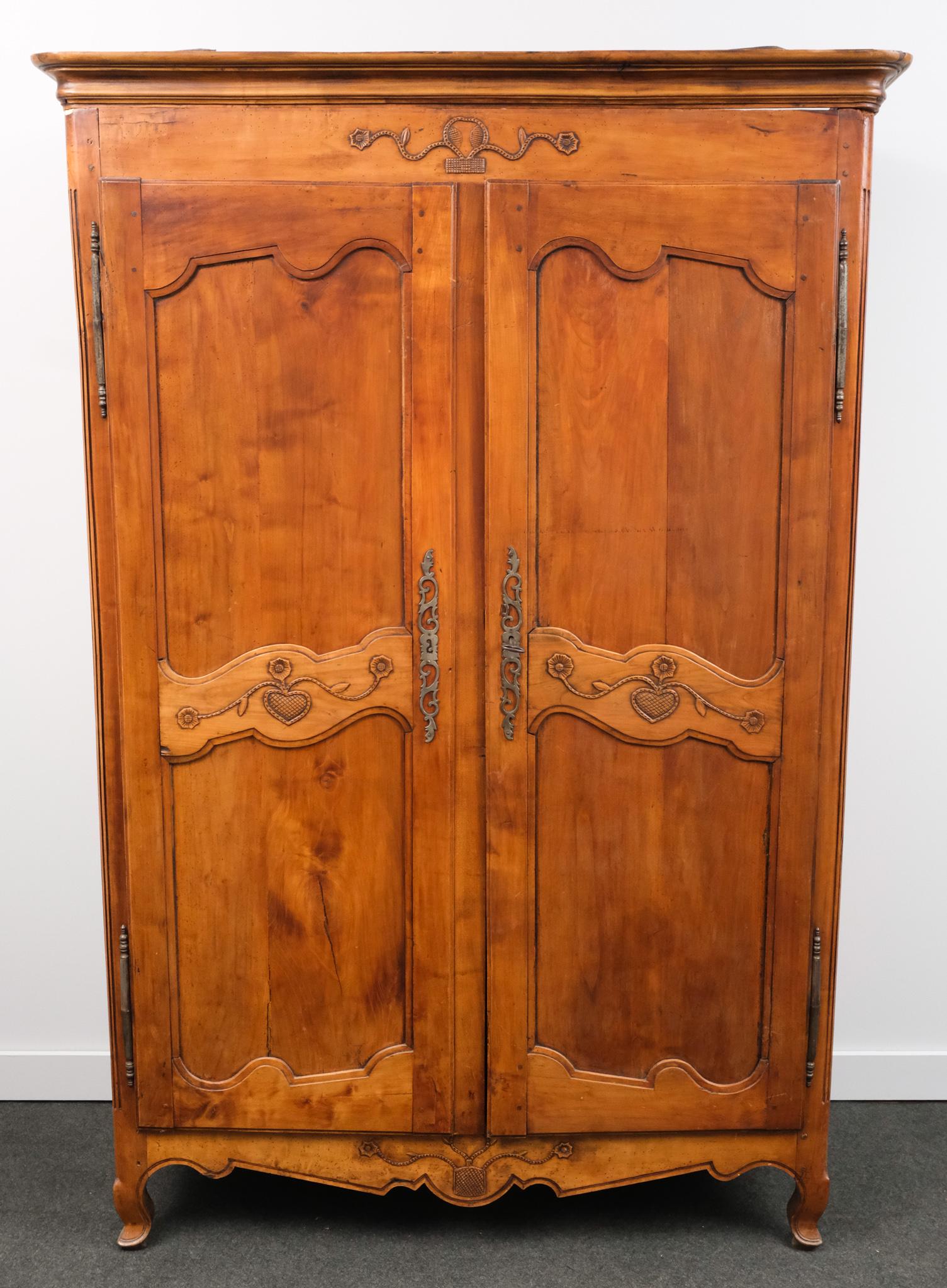 Antique French Cherry Armoire (1 of 13)