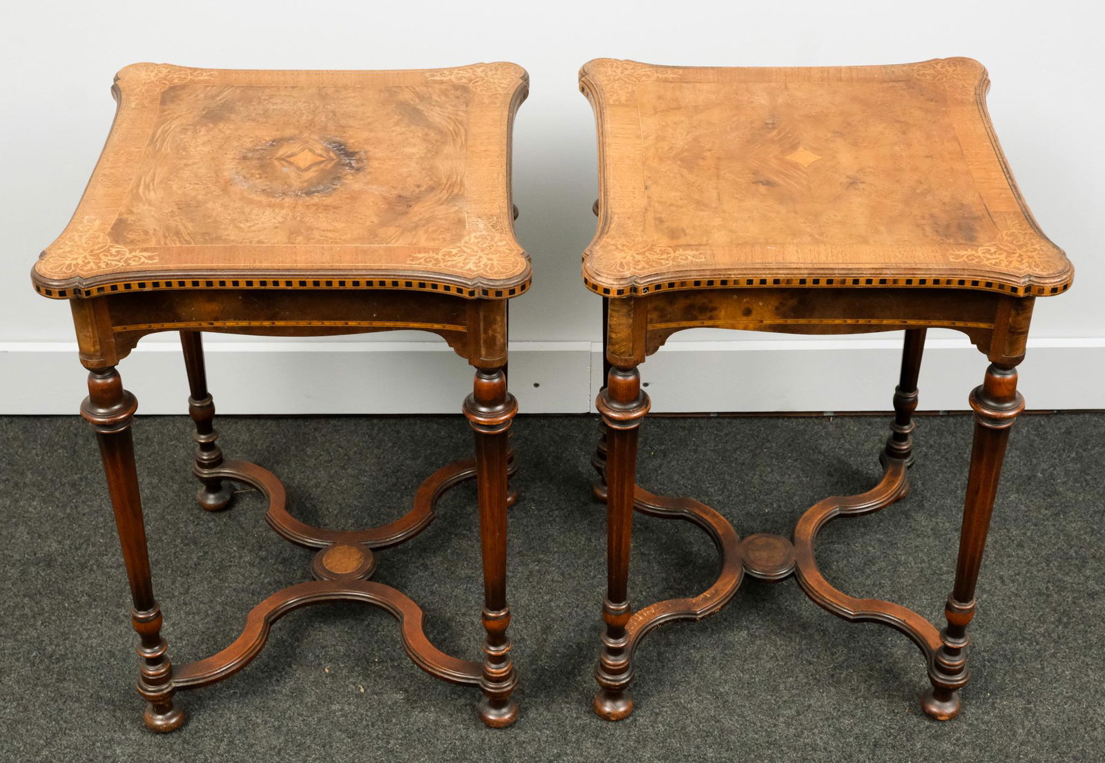 Pair of William & Mary Style End Tables (1 of 6)