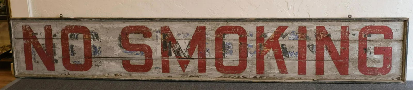 Giant Double Sided NO SMOKING Factory Sign (1 of 2)