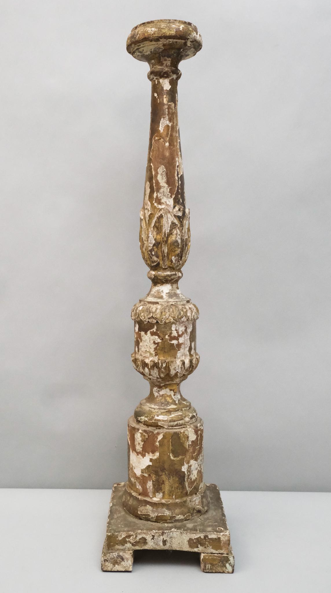 Carved Wooden Candle Stand Table Base (1 of 8)