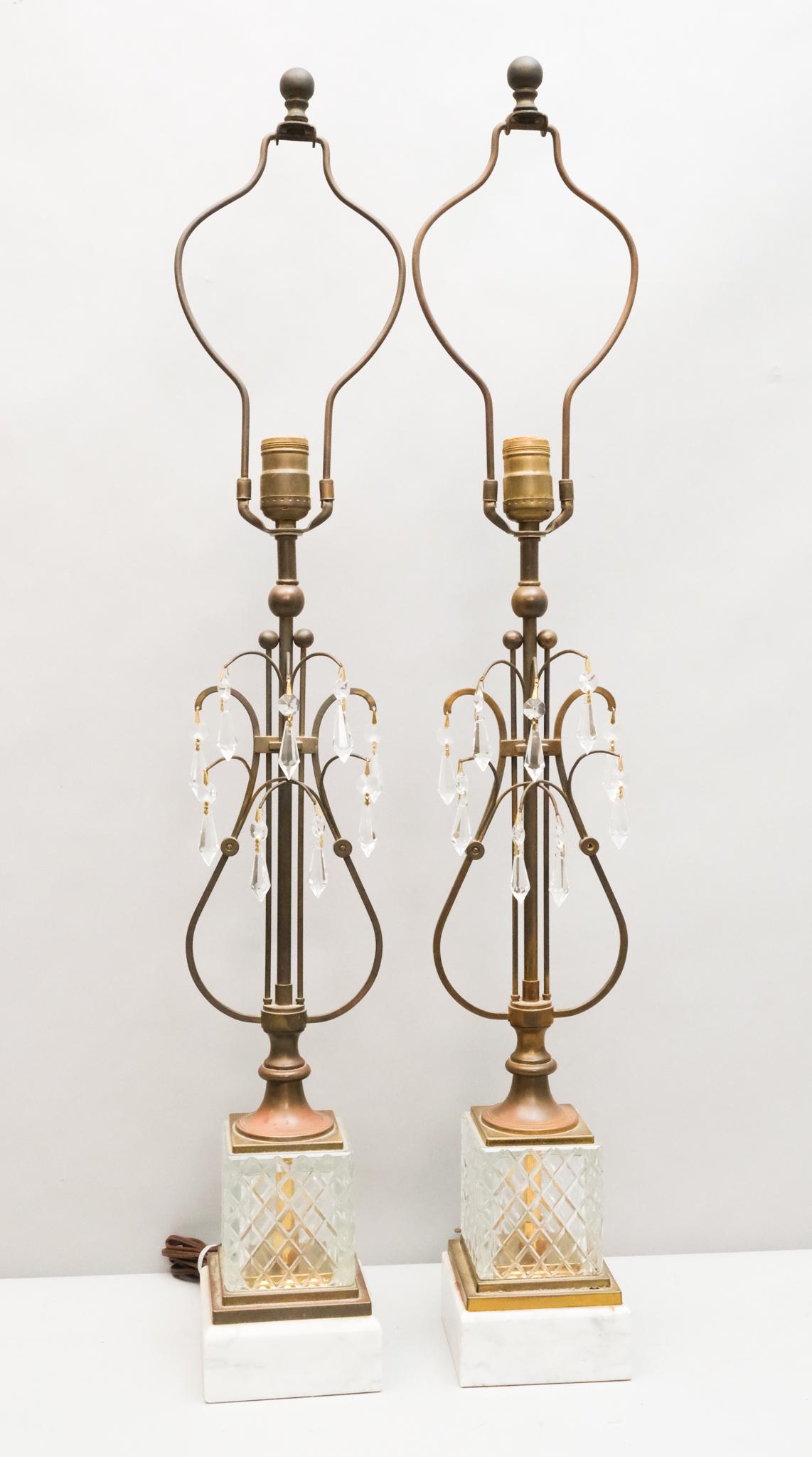 Pair of Brass Table Lamps (1 of 7)