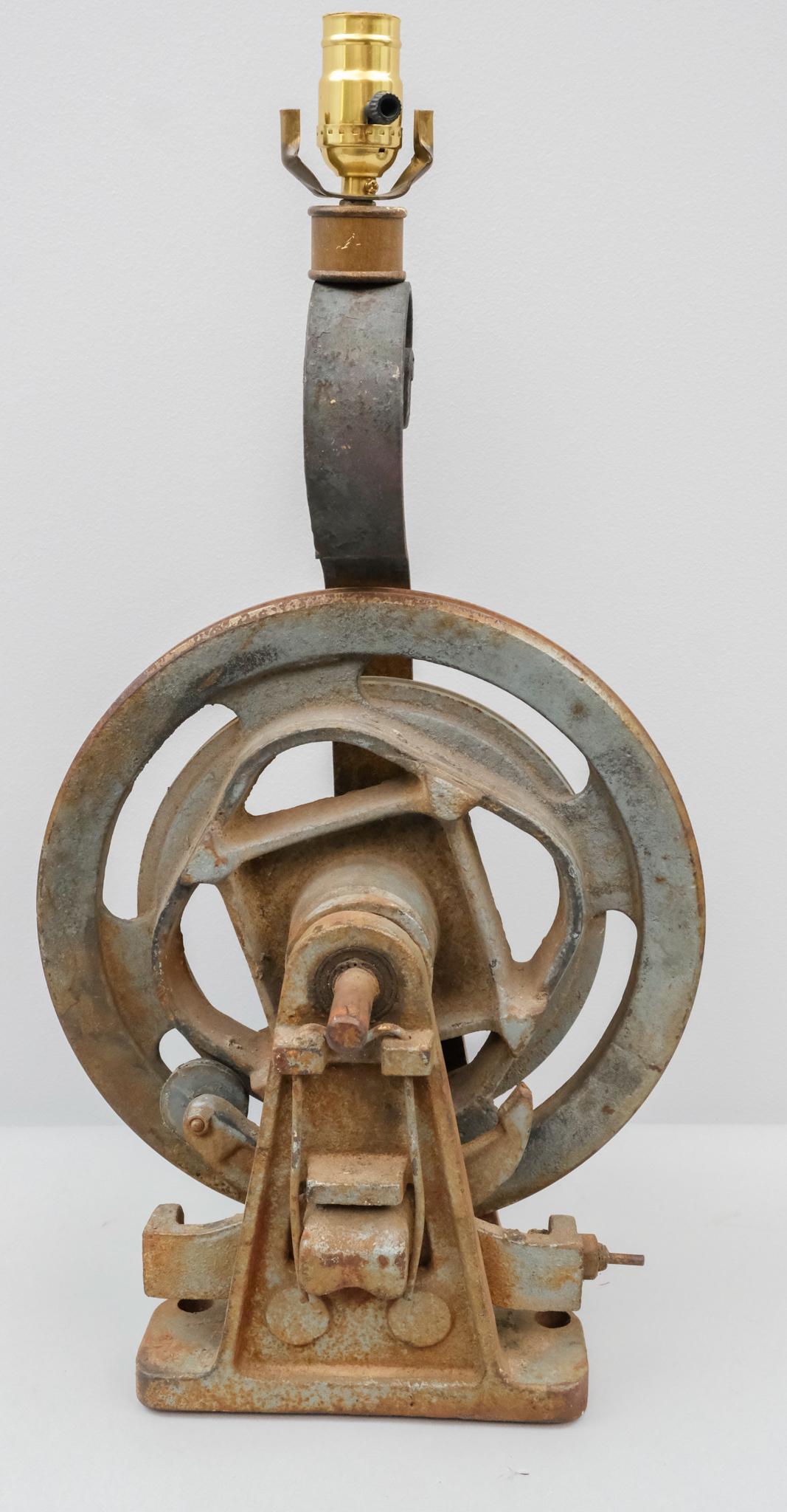 Repurposed Rotary Industrial Lamp (1 of 7)