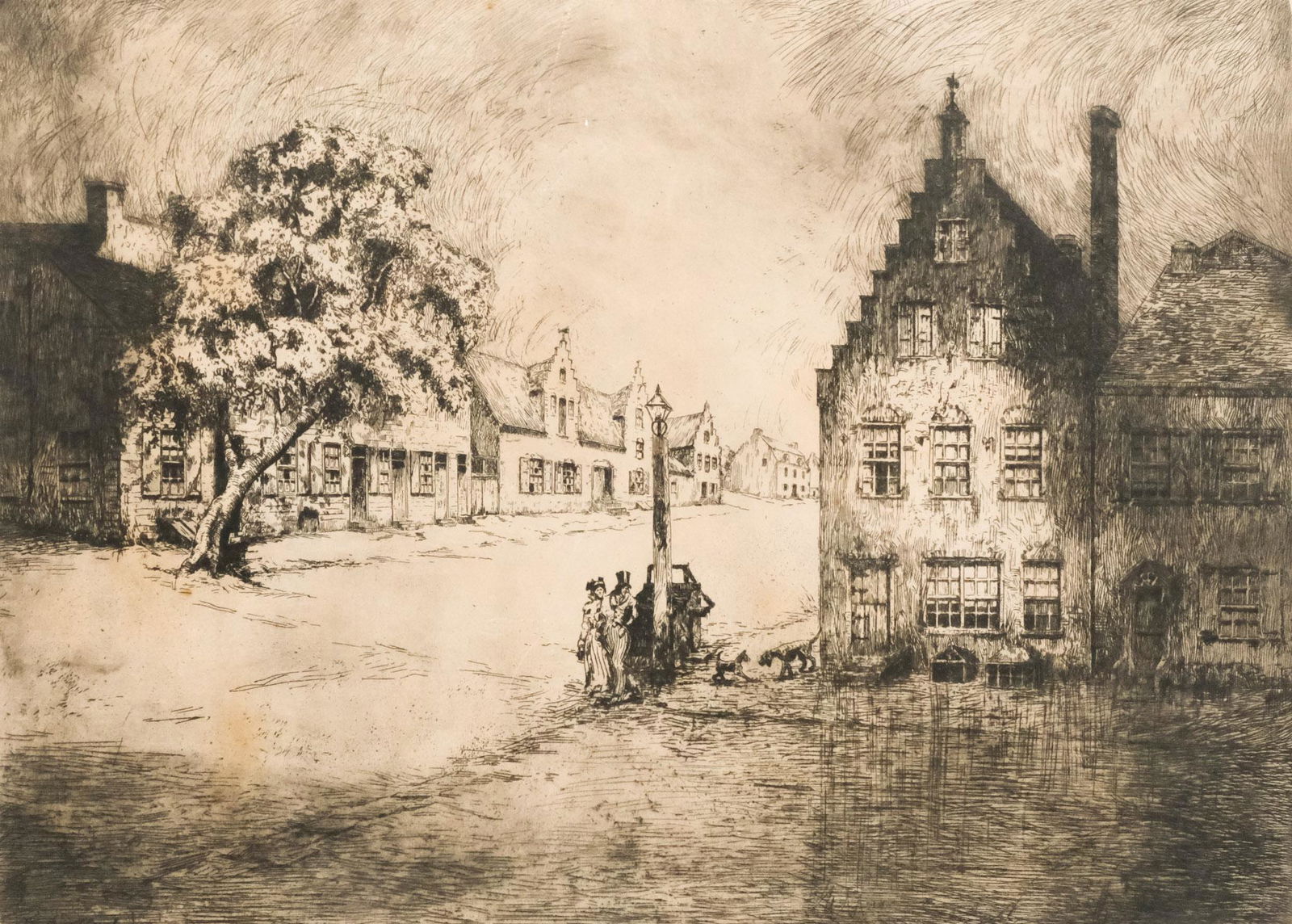 Edward Pierre Buyck, "Pearl & State Street" (1 of 6)