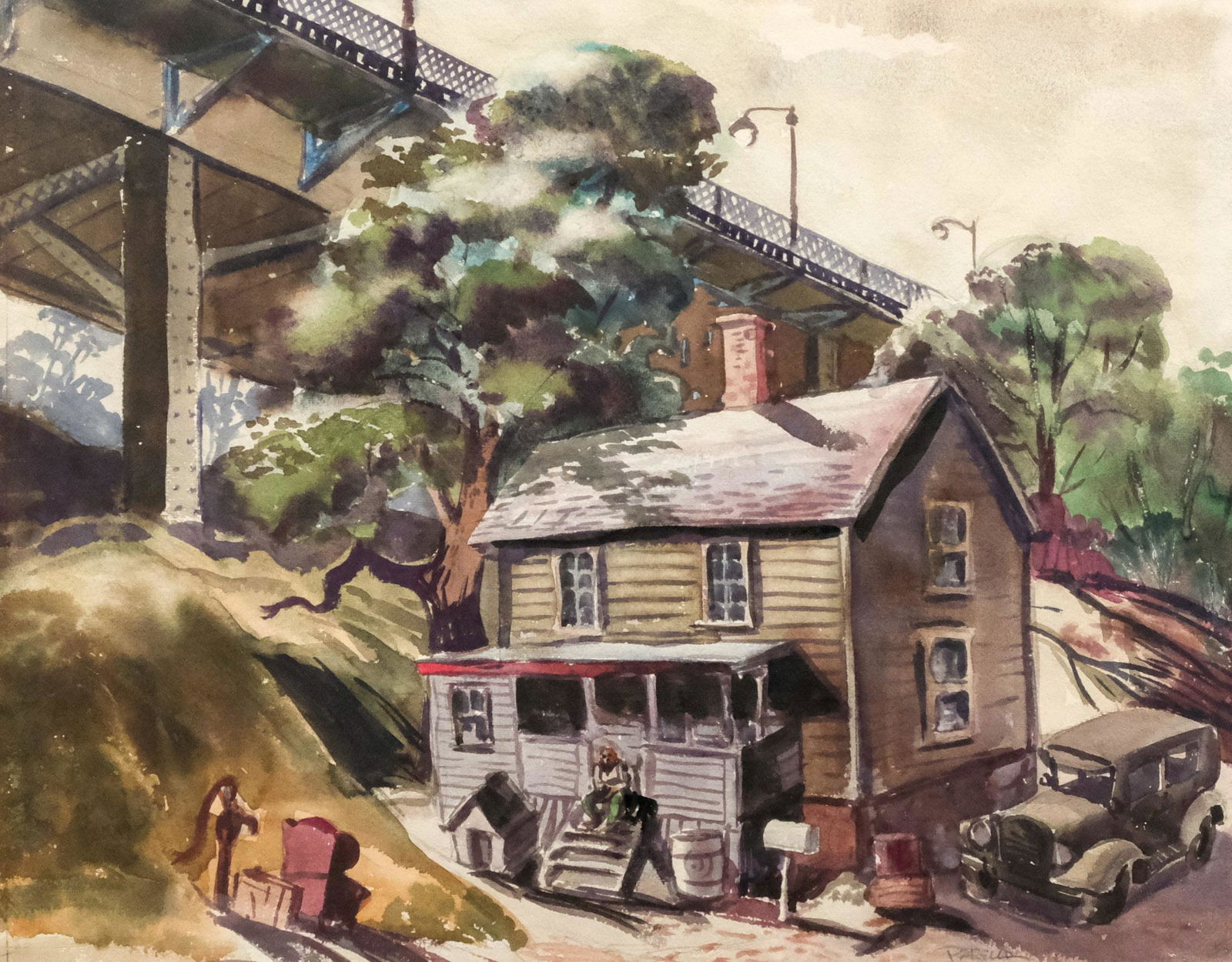 Albert L. Parella, House Under a Bridge (1 of 6)