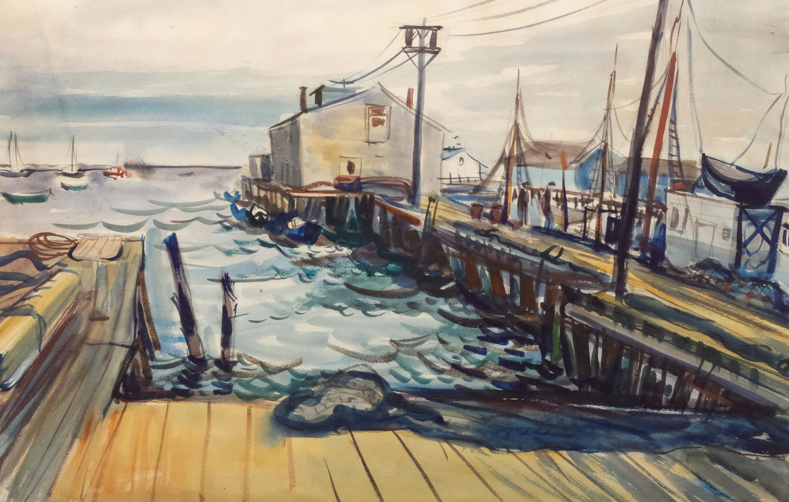 American School, Harbor Scene (1 of 6)