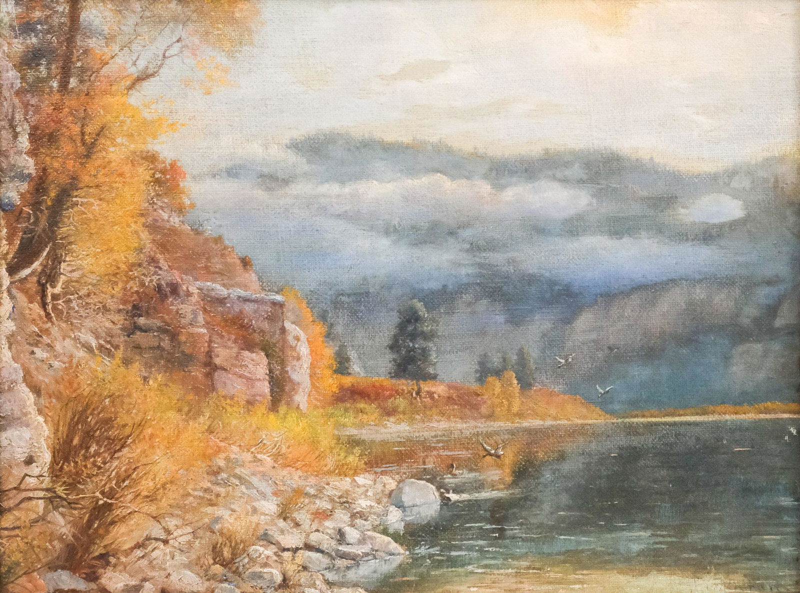 American School, Mountains & Lake Landscape (1 of 7)