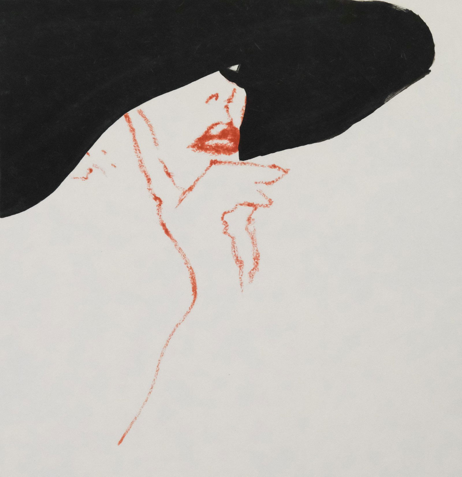 Rene Gruau, "Femme au Chapeau Noir" (1 of 4)
