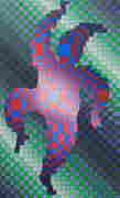Victor Vasarely, Op Art Harlequin Form (1 of 5)