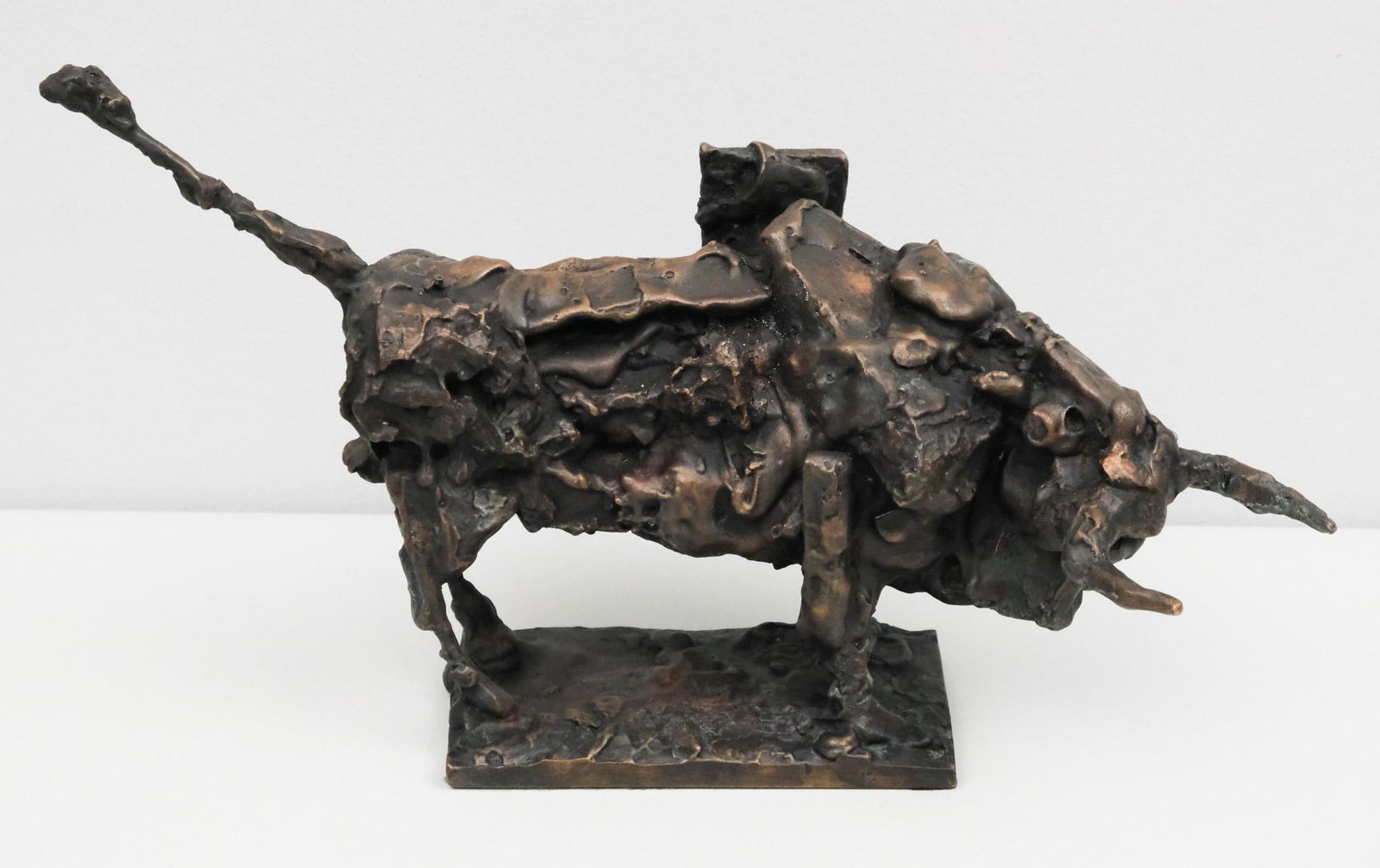 Brutalist Bronze Bull Sculpture (1 of 10)