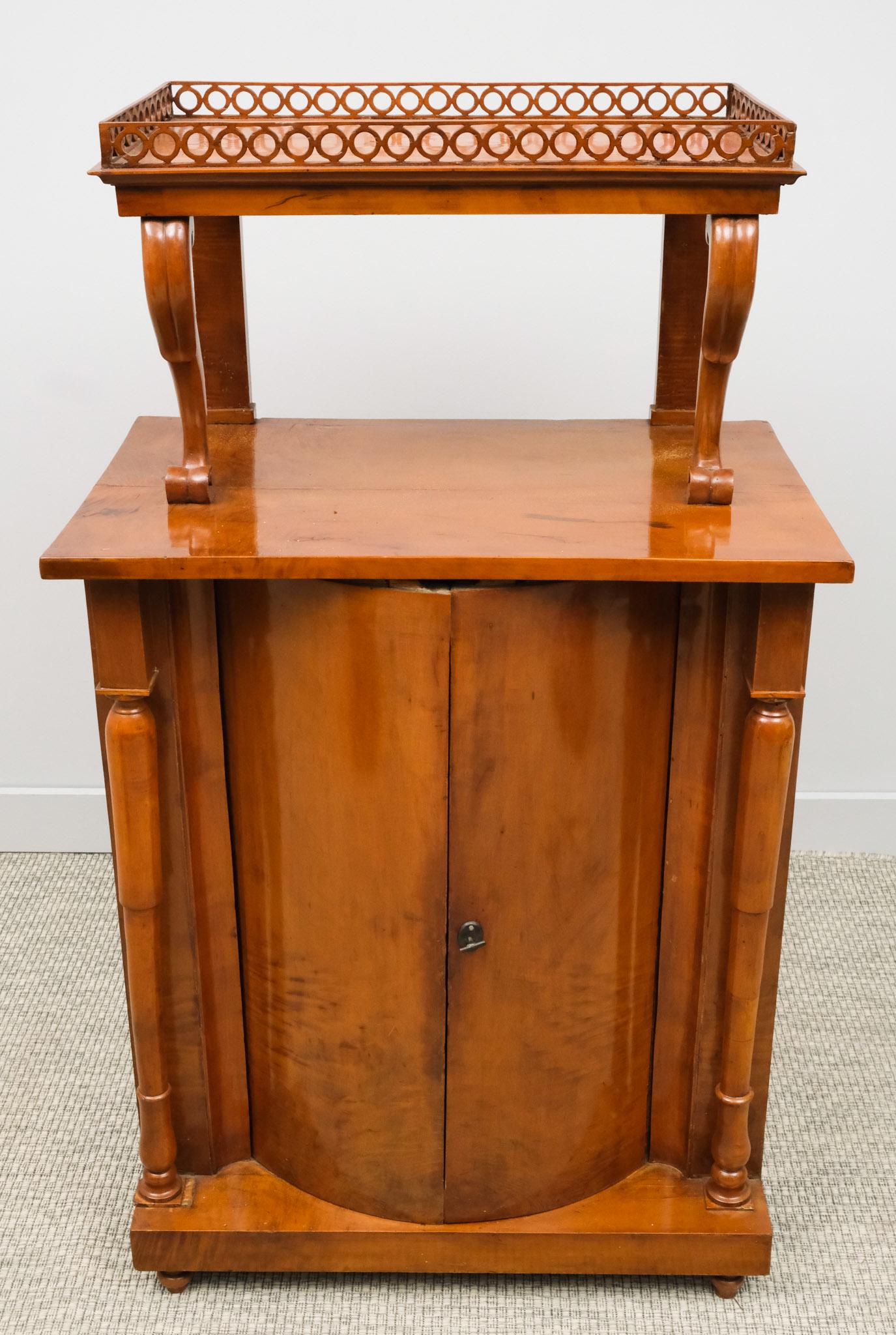 Biedermeier Server with Demi-Lune Cupboard (1 of 11)