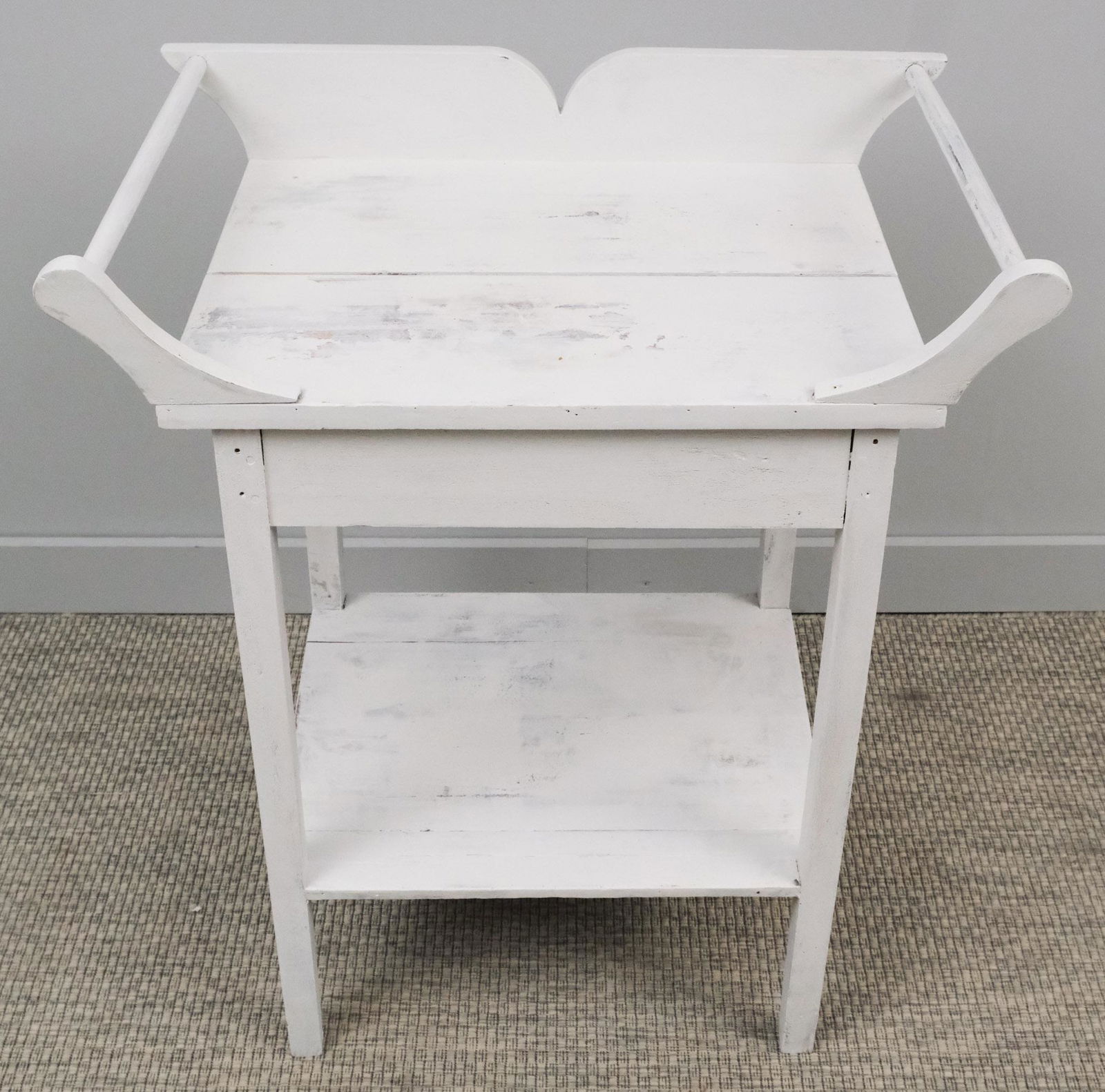 White Painted Dry Sink or Wash Stand (1 of 5)