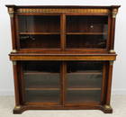 Rosewood Regency Breakfront Bookcase