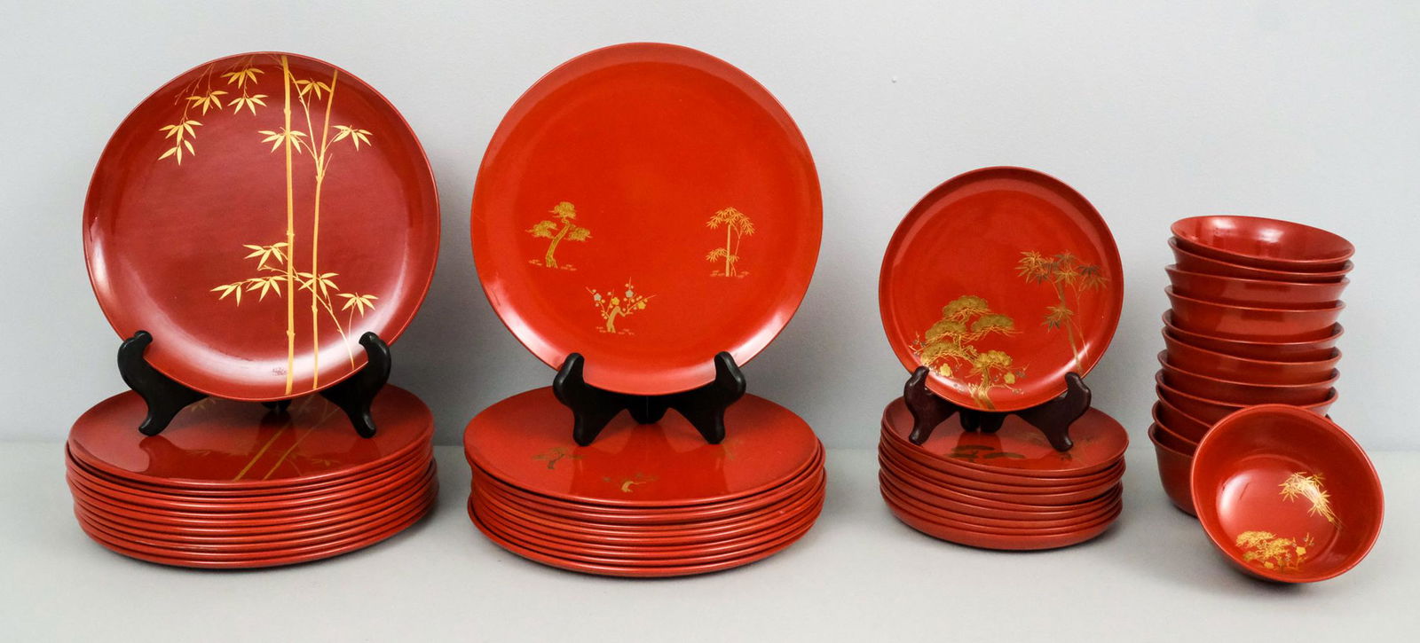 Japanese Lacquerware Zohiko Kyoto Dish Set (1 of 12)